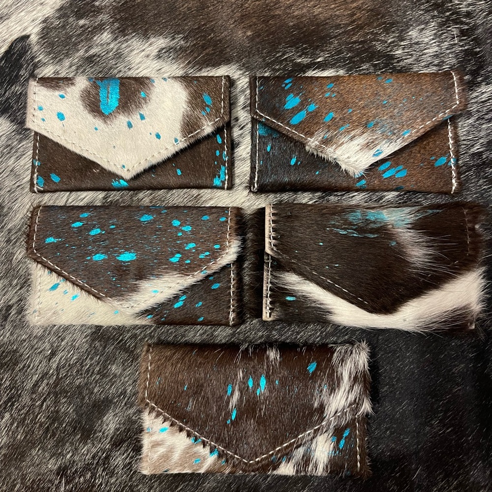 💙🤎Western Genuine Cowhide Leather Wallet Cards Reduced from $35 🤎 Updated pics